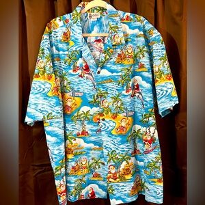 Men’s Aloha Republic Shirt, Size 2XL, Christmas Shirt, one pocket, so cute